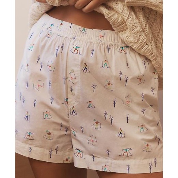 Anthropologie Other - NWOT The Wren Boxer Shorts by Anthropologie in Emily Isabella Skier Print